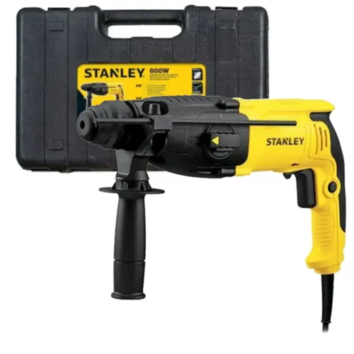 Martelete Perfurador Rompedor Stanley SDS-PLUS 800W 3 Funções 3,4J 127V Velocidade Variável Profissional - SHR263K-BR