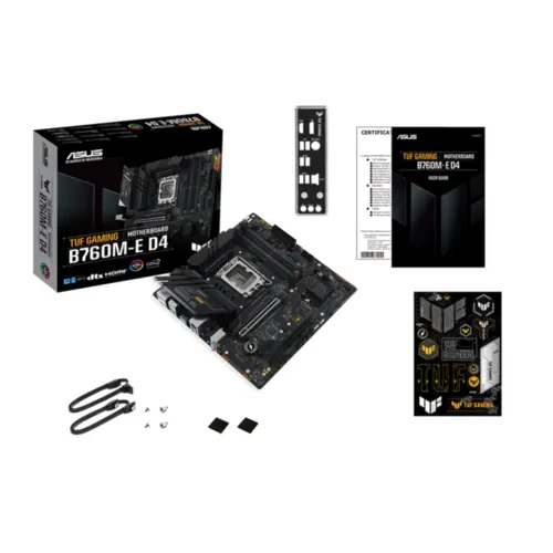 Placa Mãe Asus TUF Gaming B760M-E D4, Intel, M-ATX, DDR4, Preto - 90MB1E90-M0EAY0