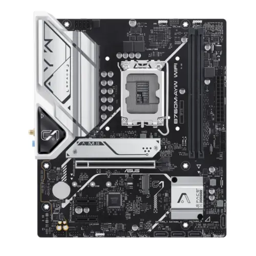 Placa Mãe Asus B760M-AYW, Intel LGA 1700, M-ATX, DDR5, Wi-Fi, Preto - 90MB1FK0-M0EAY0