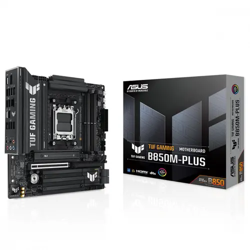 Placa Mãe Asus TUF Gaming B850M-PLUS, Chipset B850, AMD AM5, mATX, DDR5 - 90MB1IX0-M0EAY0