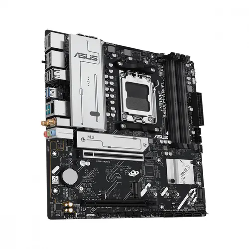 Placa Mãe Asus Prime B650EM-A WIFI, Chipset B650, AMD AM5, mATX, DDR5