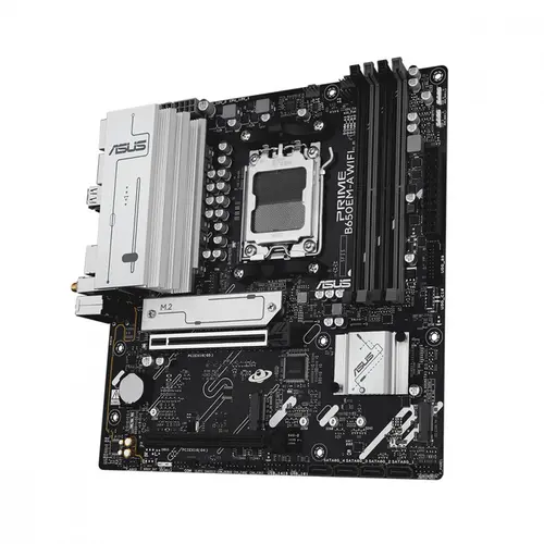 Placa Mãe Asus Prime B650EM-A WIFI, Chipset B650, AMD AM5, mATX, DDR5