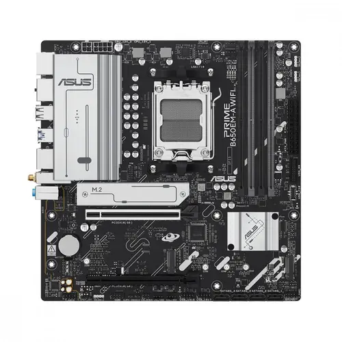 Placa Mãe Asus Prime B650EM-A WIFI, Chipset B650, AMD AM5, mATX, DDR5