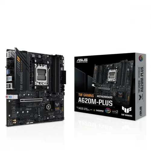 Placa Mãe Asus TUF Gaming A620M-PLUS, AMD AM5, mATX, DDR5, Preto - 90MB1EZ0-M0EAY0