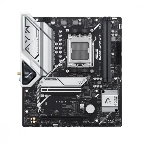 Placa Mãe Asus B650M-AYW WIFI, Chipset B650, AMD AM5, mATX, DDR5 - 90MB1KI0-M0EAY0
