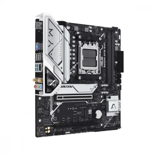 Placa Mãe Asus B650M-AYW WIFI, Chipset B650, AMD AM5, mATX, DDR5 - 90MB1KI0-M0EAY0