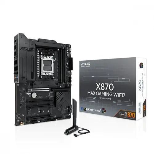 Placa Mãe Asus X870 Max Gaming WiFi 7 AM5 4xDDR5 ATX - 90MB1LY0-M0EAY0