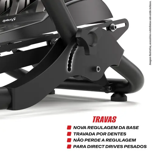Suporte Para Volantes SGT Ajustável e Rebatível Extreme Simracing - Preto - 2010201040007