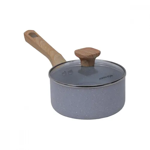 Jogo de Panelas Com 5 Peças Mimo Style Pratic Cook Vitrocerâmico Indução Grafite - 10742