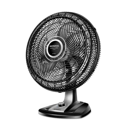 Ventilador 50cm Super Turbo 8 Pás, Mondial, Preto/Prata, 150W, 127V - VTX-50-8P