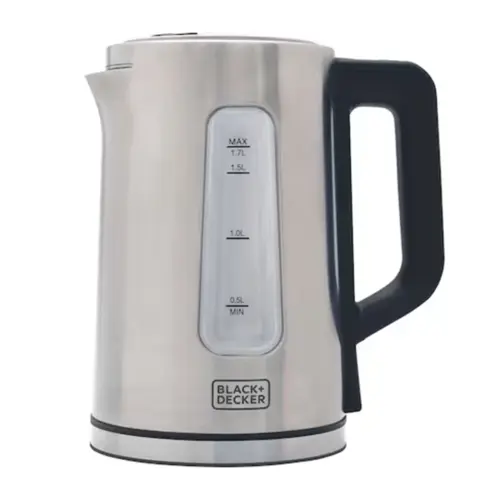 Chaleira Elétrica 1,7L Inox Black + Decker Programável GOURMAND GRIS 1200W 127V - KEPG-BR