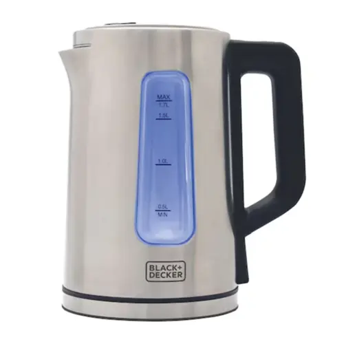 Chaleira Elétrica 1,7L Inox Black + Decker Programável GOURMAND GRIS 1200W 127V - KEPG-BR