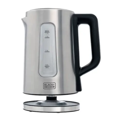 Chaleira Elétrica 1,7L Inox Black + Decker Programável GOURMAND GRIS 1200W 127V - KEPG-BR