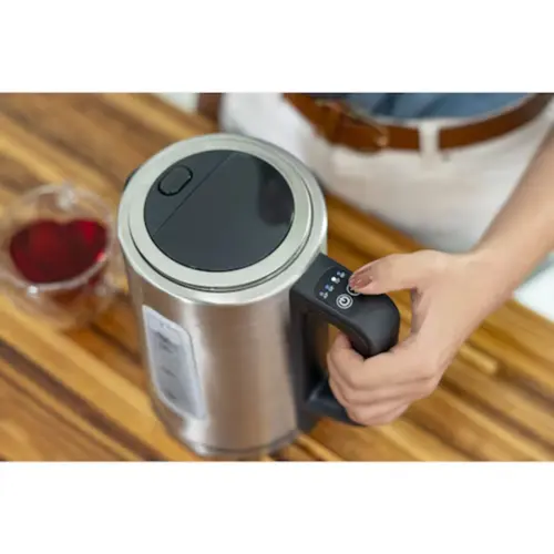 Chaleira Elétrica 1,7L Inox Black + Decker Programável GOURMAND GRIS 1200W 127V - KEPG-BR