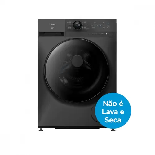 Máquina de Lavar Midea 11kg Titanium Slim HealthGuard Smart 220V - MF201W110WB/GK-02