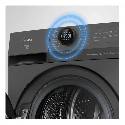 Máquina de Lavar Midea 11kg Titanium Slim HealthGuard Smart 220V - MF201W110WB/GK-02