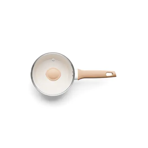 Jogo de Panelas Carmela Vanilla MTA 5 Peças Antiaderente Revestimento Cerâmica - 8481