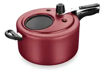 Panela de Pressão MTA Superior Antiaderente Com Visor 6L Cereja - 6034