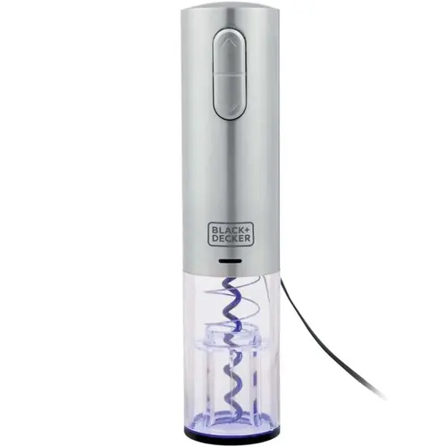 Gourmand Gris - Abridor de Vinho, Bateria de Lithium Recarregável via USB, Abridor de Lacre, Bivolt