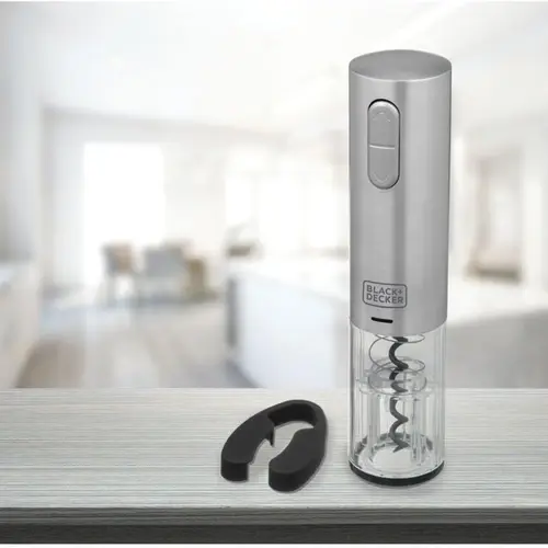 Gourmand Gris - Abridor de Vinho, Bateria de Lithium Recarregável via USB, Abridor de Lacre, Bivolt