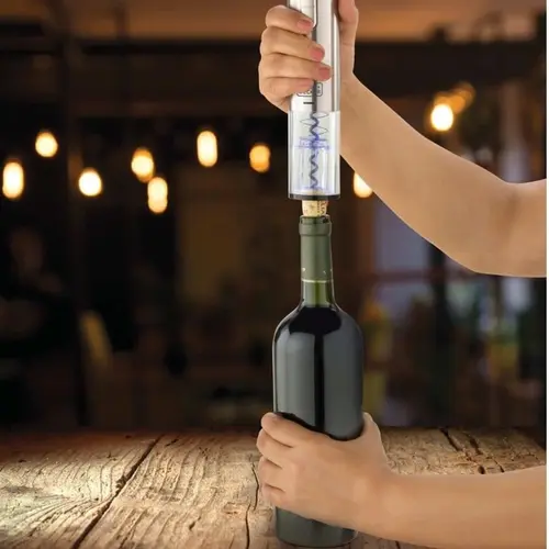 Gourmand Gris - Abridor de Vinho, Bateria de Lithium Recarregável via USB, Abridor de Lacre, Bivolt