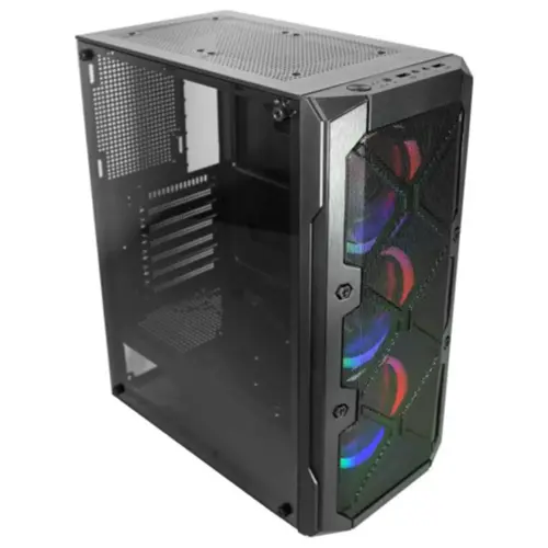 Gabinete Gamer K-MEX CG-02C5 Painel MESH com 3 Fan AAFAF1 coloridos