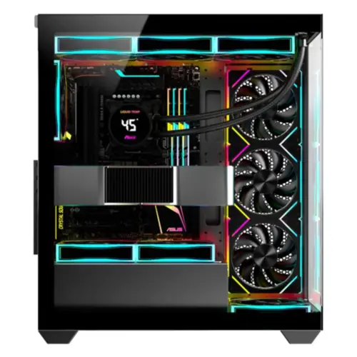 Gabinete Gamer K-MEX Aquario CG-36DY Torre Preta ATX s/ fan