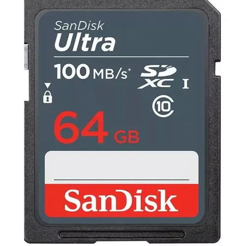 Cartão de Memória Sandisk Ultra 64GB SDXC - SDSDUNR-064G-GN3IN