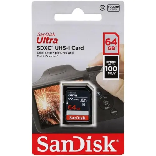 Cartão de Memória Sandisk Ultra 64GB SDXC - SDSDUNR-064G-GN3IN