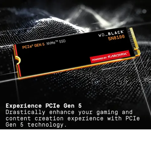 SSD WD Black SN8100 2TB M.2 NVMe Leitura 14900MB/s Gravacao 14000MB/s - WDS200T1X0M