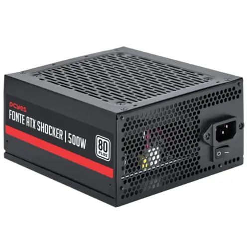 Fonte Gamer Pcyes Shocker 600W 80 Plus White - PF600SHW