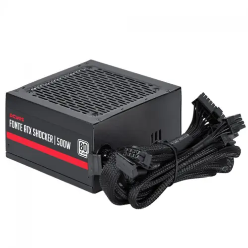 Fonte Gamer Pcyes Shocker 600W 80 Plus White - PF600SHW