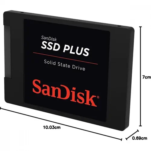 SSD SanDisk PLUS SATA 1TB Leitura 545mbs Gravação 515mbs - SDSSDA-1T00-G28