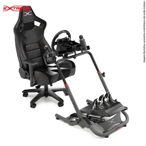 Suporte Para Volantes SGT Ajustável e Rebatível Extreme Simracing - Cinza