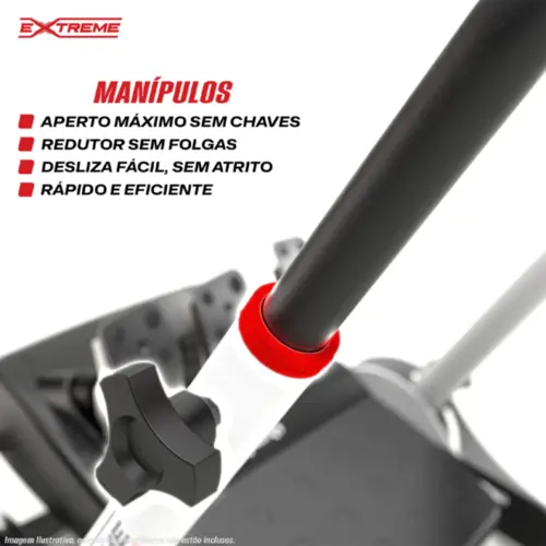 Suporte Para Volantes SGT Ajustável e Rebatível Extreme Simracing - Branco