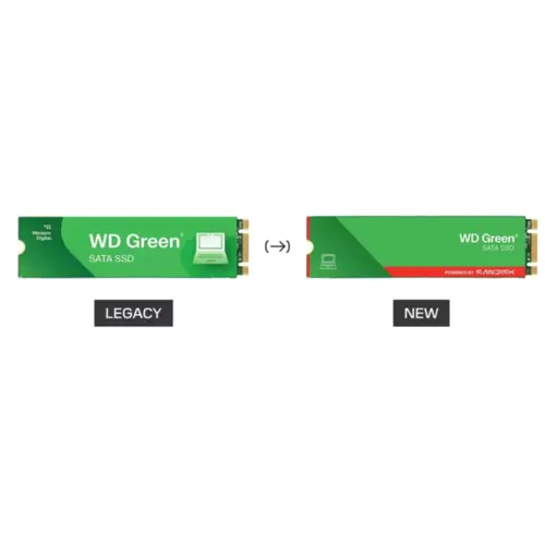 SSD WD Green M.2 2280 480GB SATA III 545 Mb/s - WDS480G3G0B