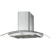 Coifa De Ilha Fischer Island Fischer 90CM 220V 228W Inox/Vidro