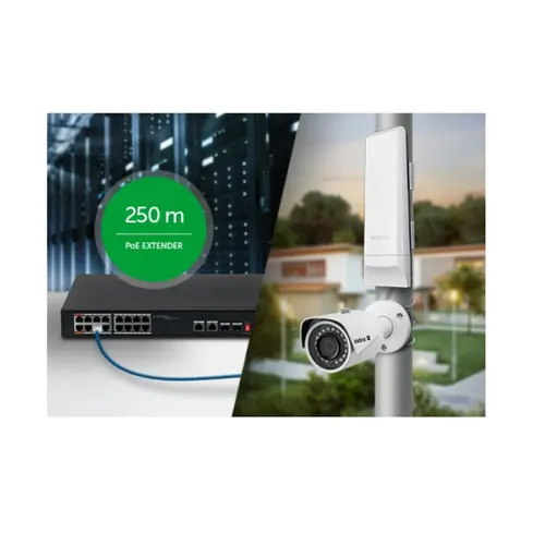 Switch Intelbras 16 portas fast Ethernet Poe+ 2P Gigabit -  SF 1822 HI-POE