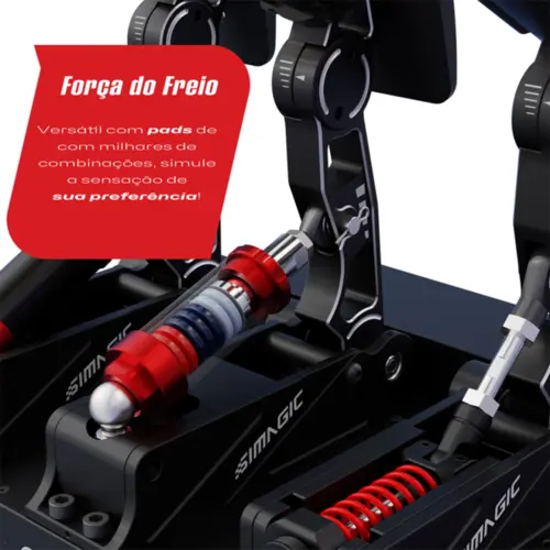 Pedais Modulares Simagic P1000 Triplos 100kg