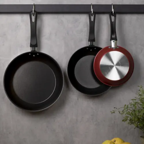 Jogo de Frigideiras Tramontina Linz com Revestimento Antiaderente Starflon Max Vermelho 03 Peças