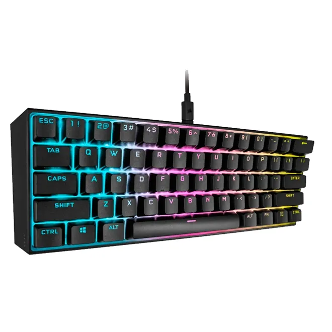 Teclado Gamer Corsair K65 Mini RGB Mecânico 60% Switch Cherry MX