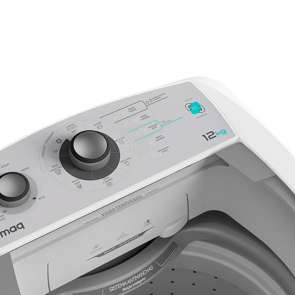 Máquina de Lavar Roupa Colormaq Automatica Branco 220V 12kg - LCA12B
