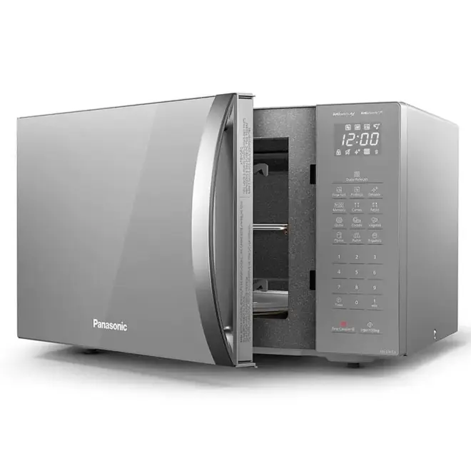 Micro-ondas Panasonic 34L Inox 220V Dupla Refeição Tecnologia