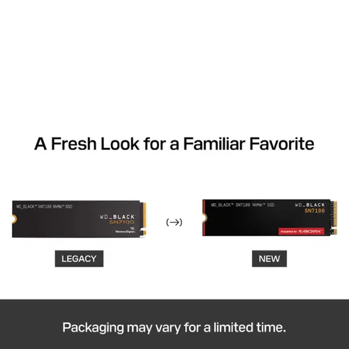 SSD WD BLACK NVMe SN7100 1TB - WDS100T4X0E
