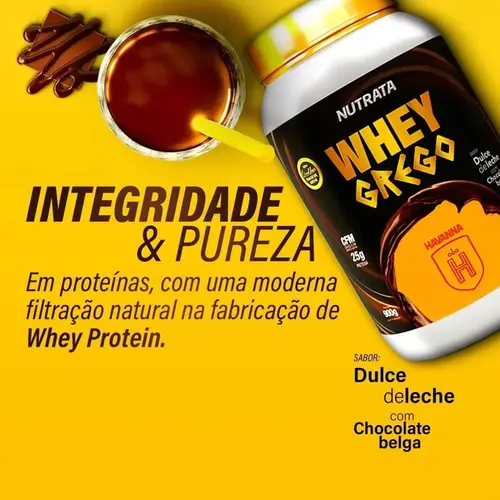 Whey Havanna Grego Doce de Leite com Chocolate Belga 450g
