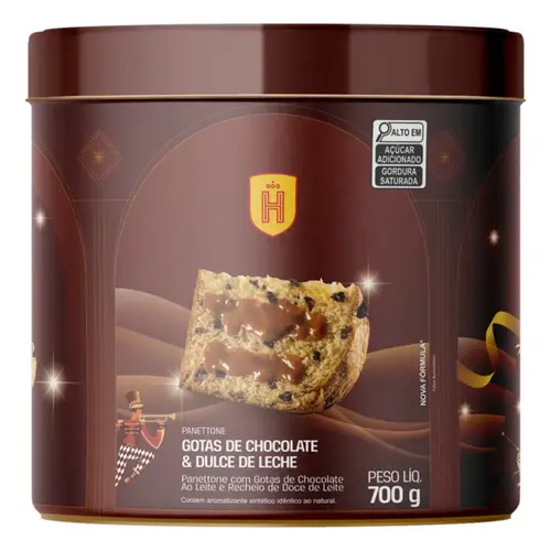 Panettone Havanna Gotas de Chocolate Com Doce de Leite 700g