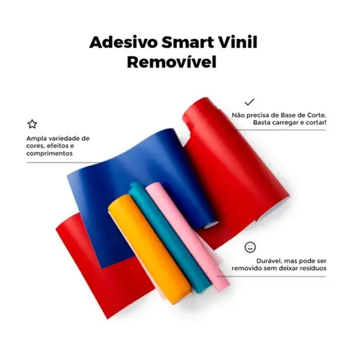 Vinil inteligente (smart) permanente azul 33 cm x 91 cm, marca Cricut