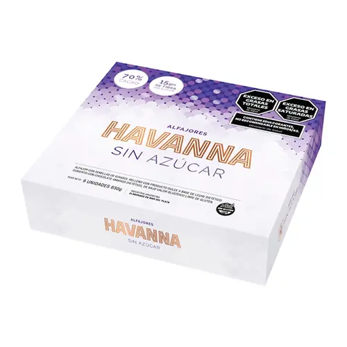 Alfajor Havanna Zero Açucar C/4 unidades