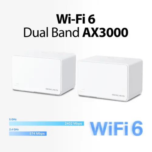 Sistema Mesh Wi-Fi 6 AX300 Dual Band para casa toda - Halo H80X(2-pack)