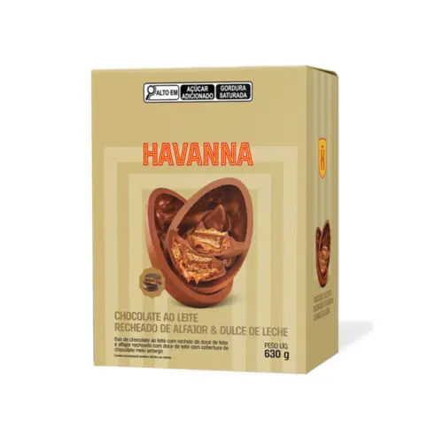 Ovo de Páscoa Havanna ao leite Alfajor 630g
